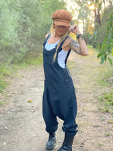 Load image into Gallery viewer, RESTOCK Black Aladdin Pinafore / Overalls
