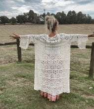 Load image into Gallery viewer, Jolene Cream Crochet Cardi

