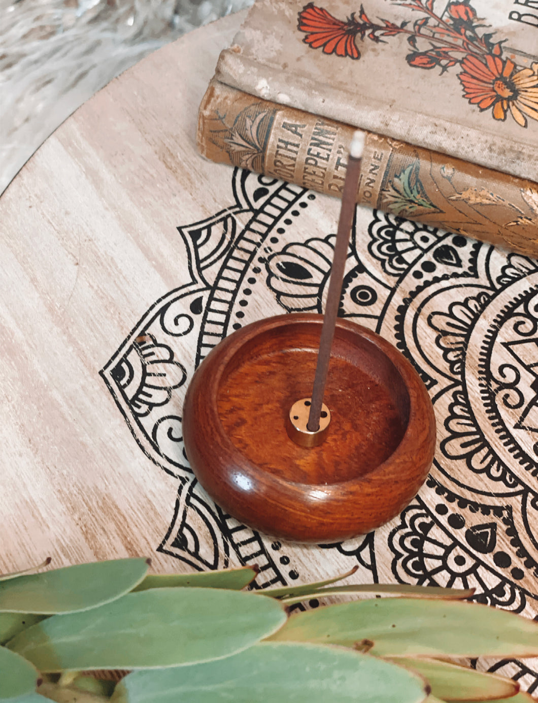 Rose Wood incense holder