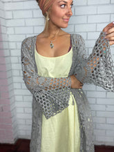 Load image into Gallery viewer, Jolene Grey Crochet Cardi
