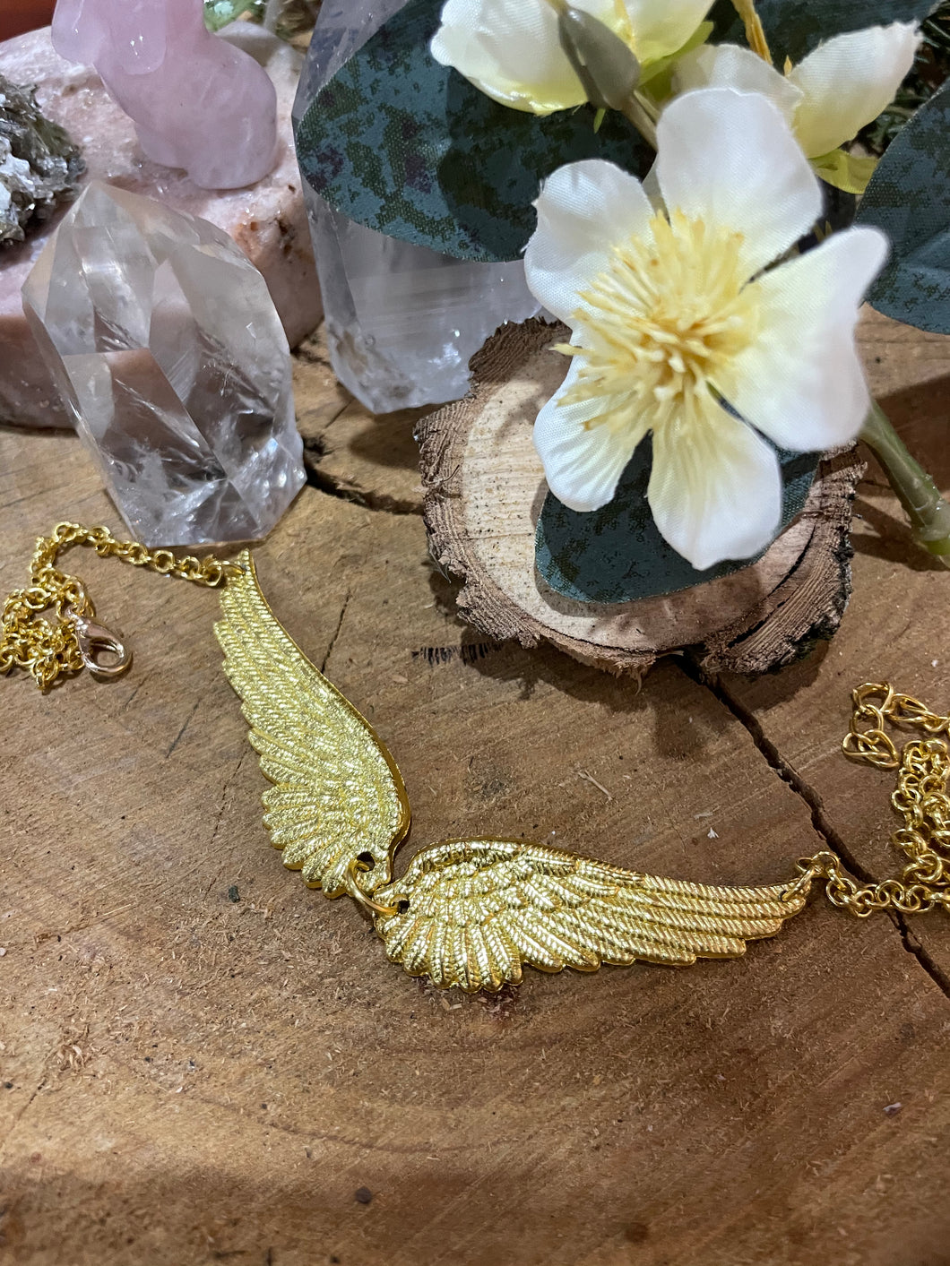 LilyAnns Fundraiser Release - Angel wing necklace