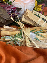 Load image into Gallery viewer, Palo Santo (Holly Wood) 4 pack bundle &amp; crystal
